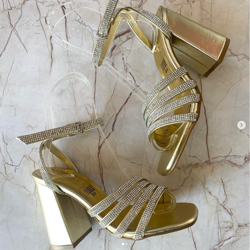 Tacones Steph Dorado