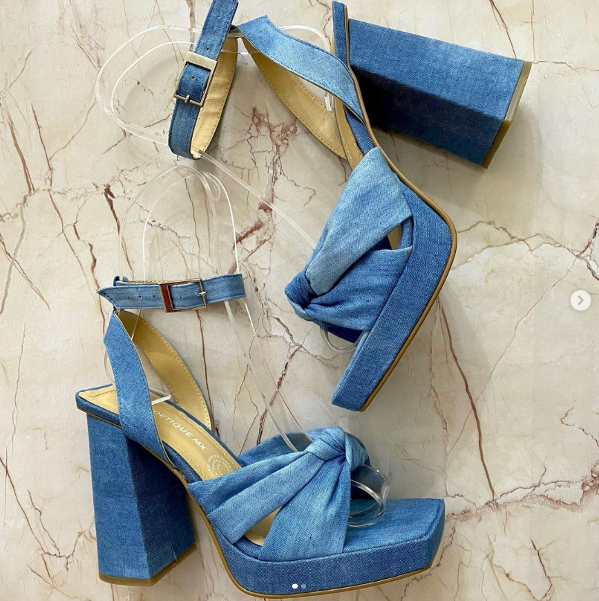 Tacones Amy Mezclilla