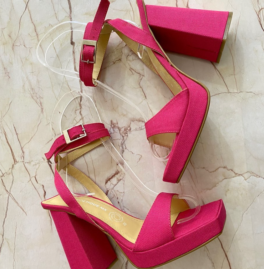 Tacones Amy Rosa