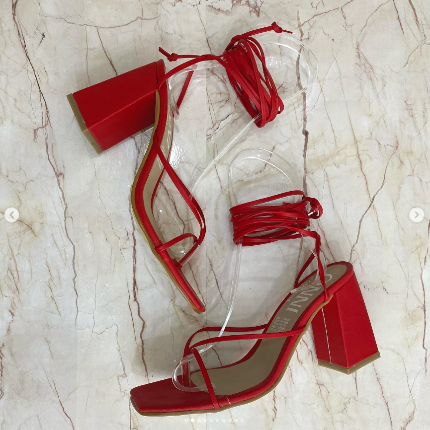 Tacones Rossy Lace-Up Rojo