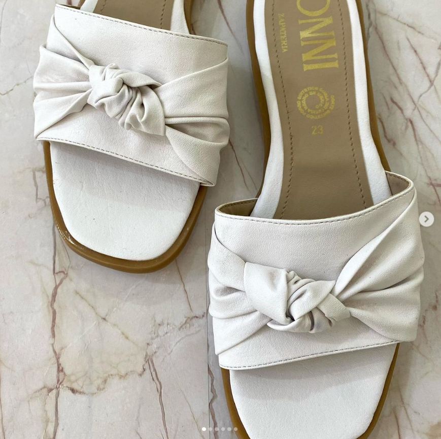 Sandalias Nudo Blanco