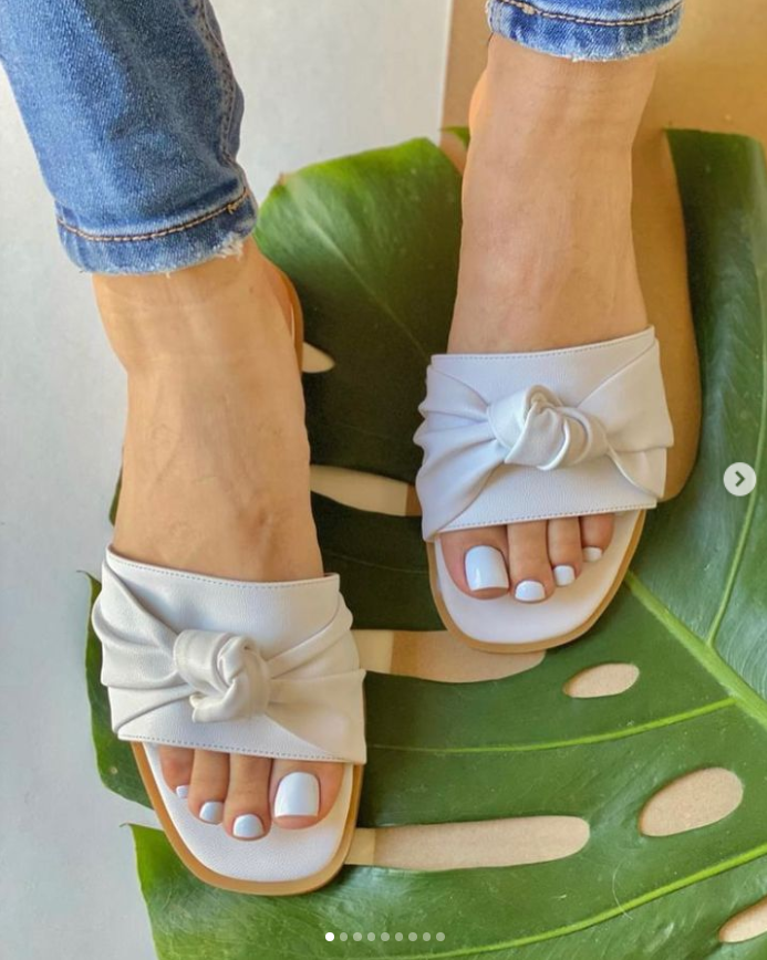 Sandalias Nudo Blanco