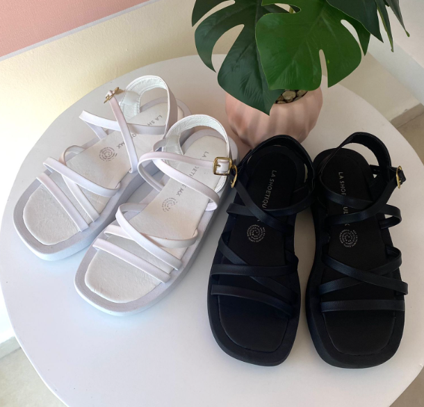 Sandalias Chunky Leana Blanco