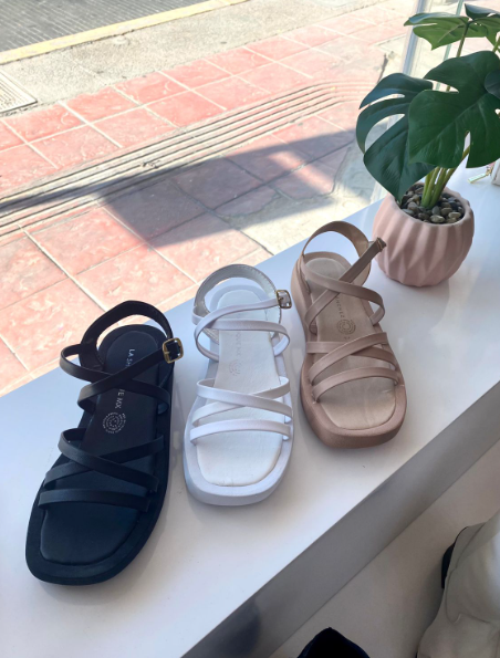 Sandalias Chunky Leana Blanco