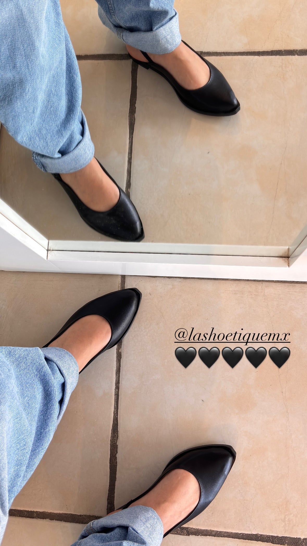 Flats Avril Negro