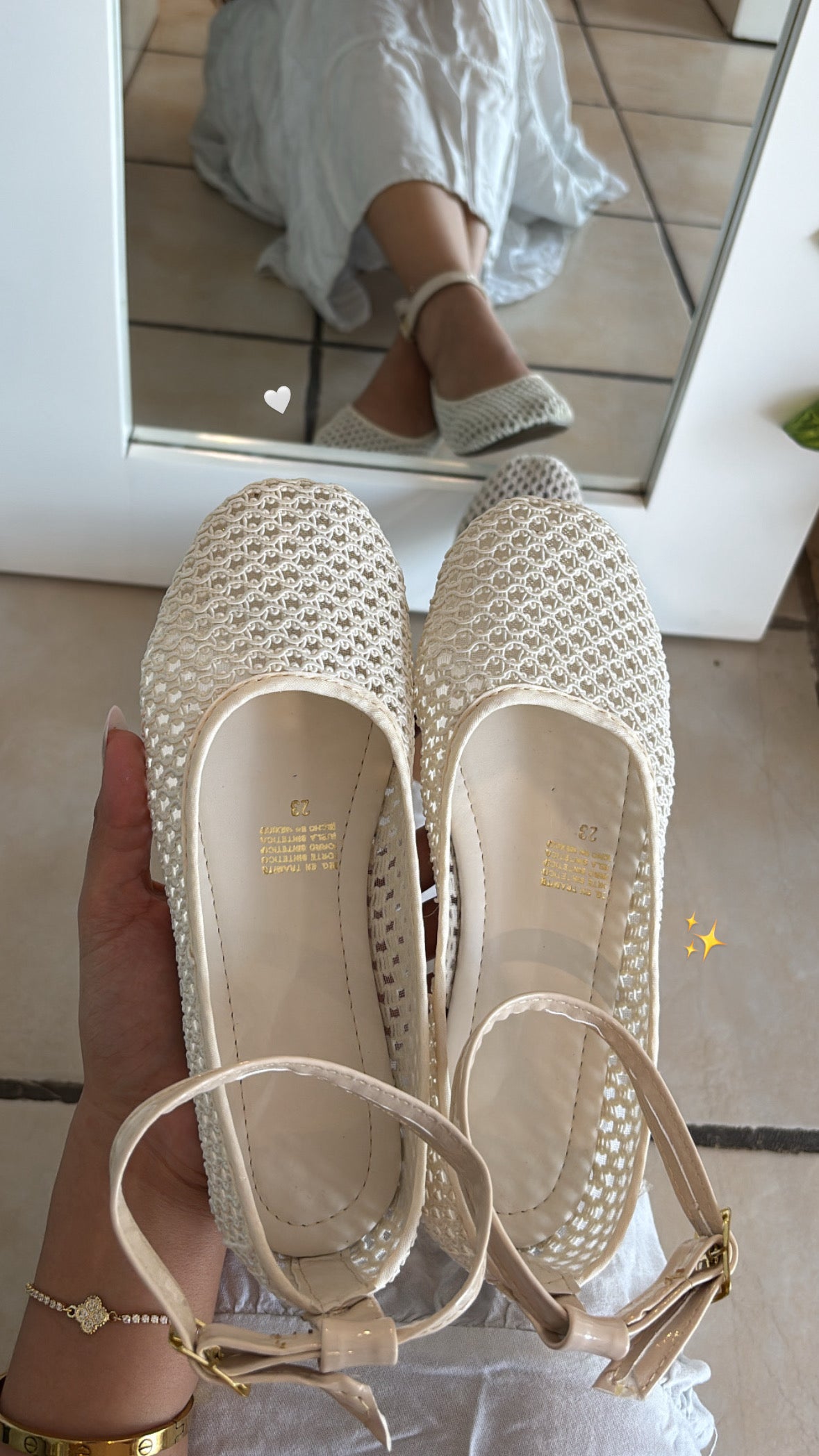 Flats Clarissa Latte