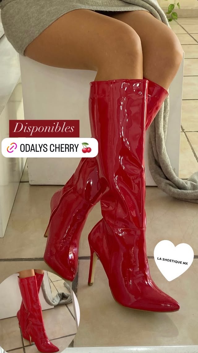 Bota Odalys Rojo Charol