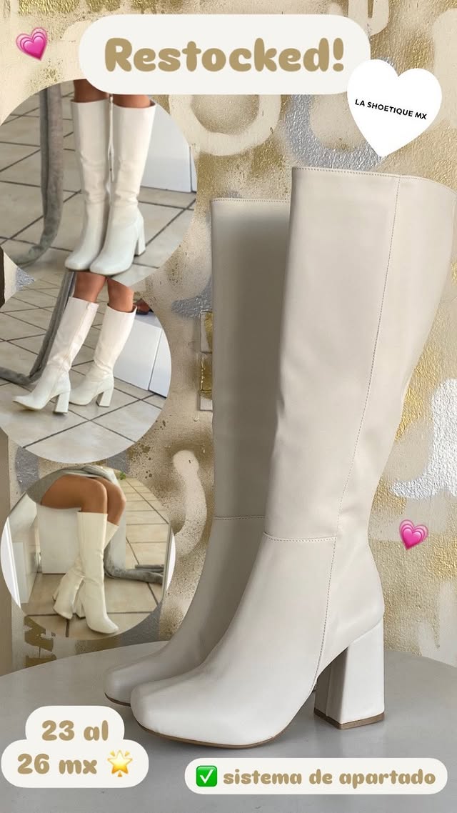 Bota Lissa Latte (Mid-knee)