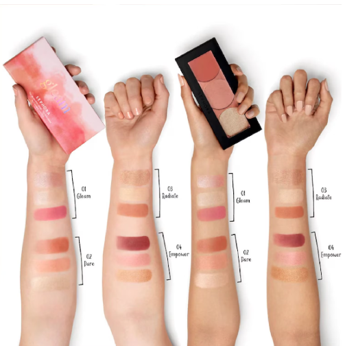 Sephora - Paleta Trio de Iluminadores y Rubores - RADIATE