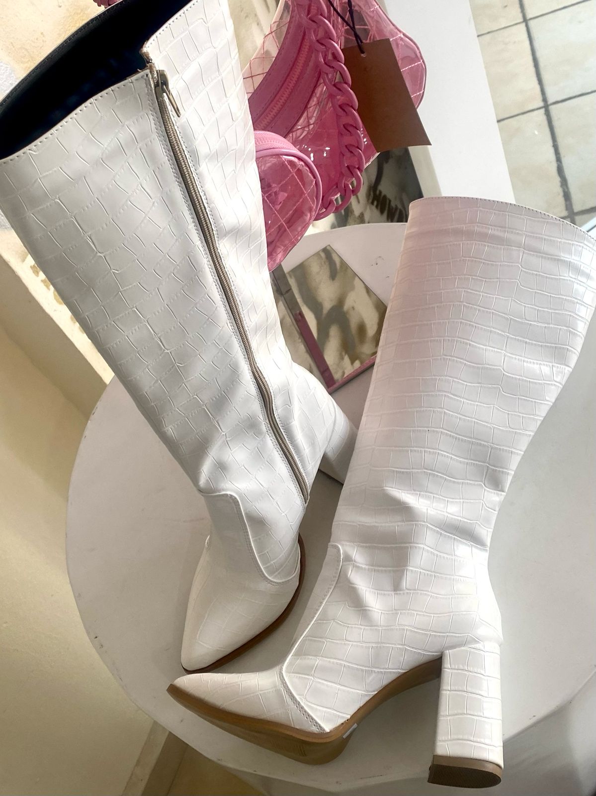 Bota Paris Blanco