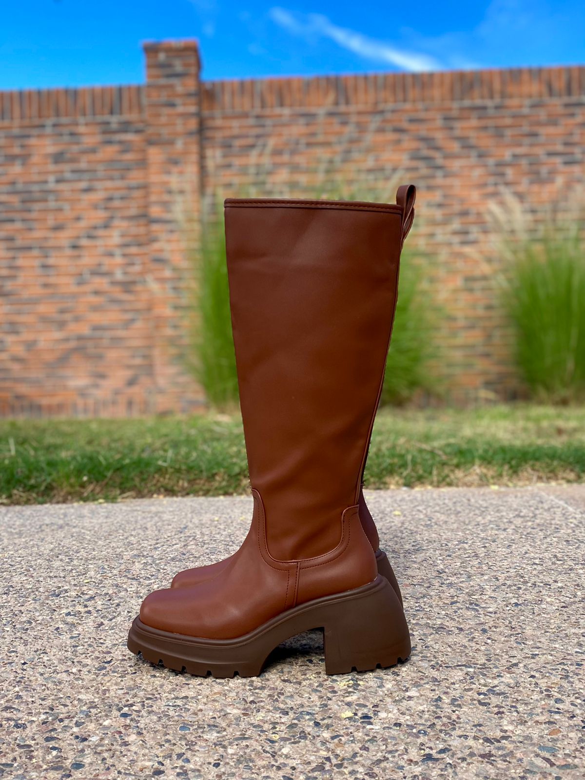 Bota Combat Betty TAN - Altas
