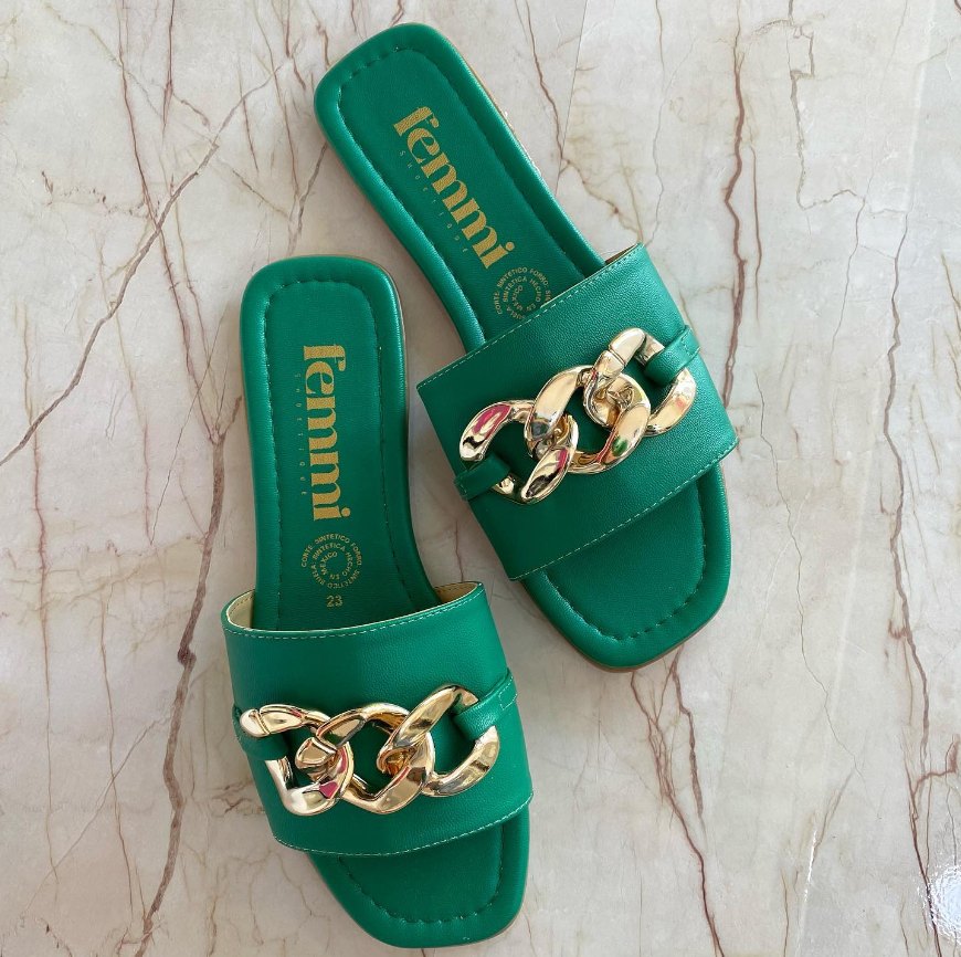 Sandalias Dany Verde Esmeralda