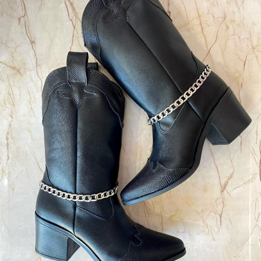 Vaqueras Texas Negro Liso