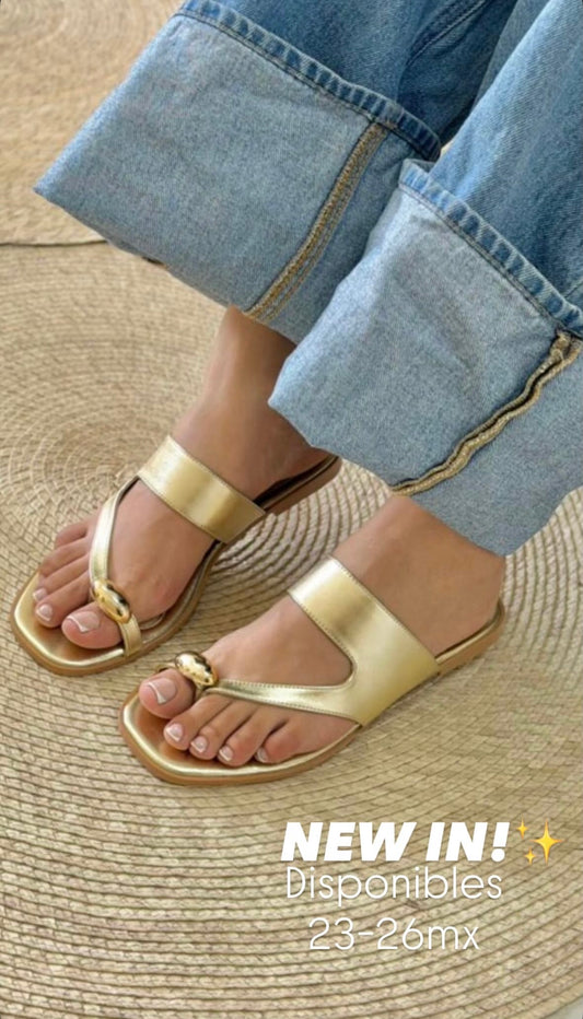 Sandalias Rusia Oro