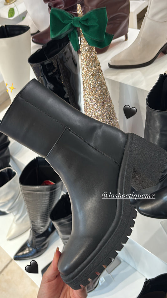 Botin Combat Boot Letty Negro