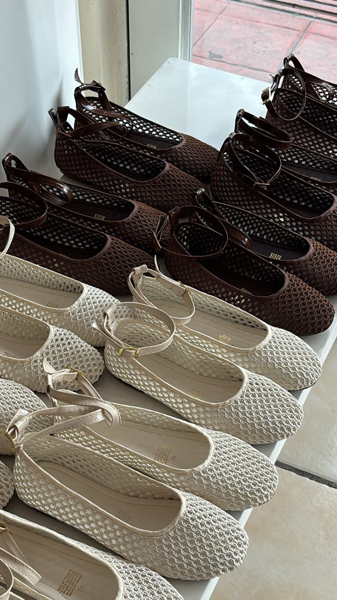 Flats Clarissa Camel