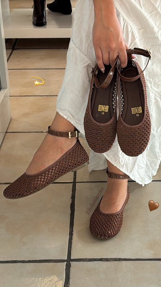 Flats Clarissa Camel