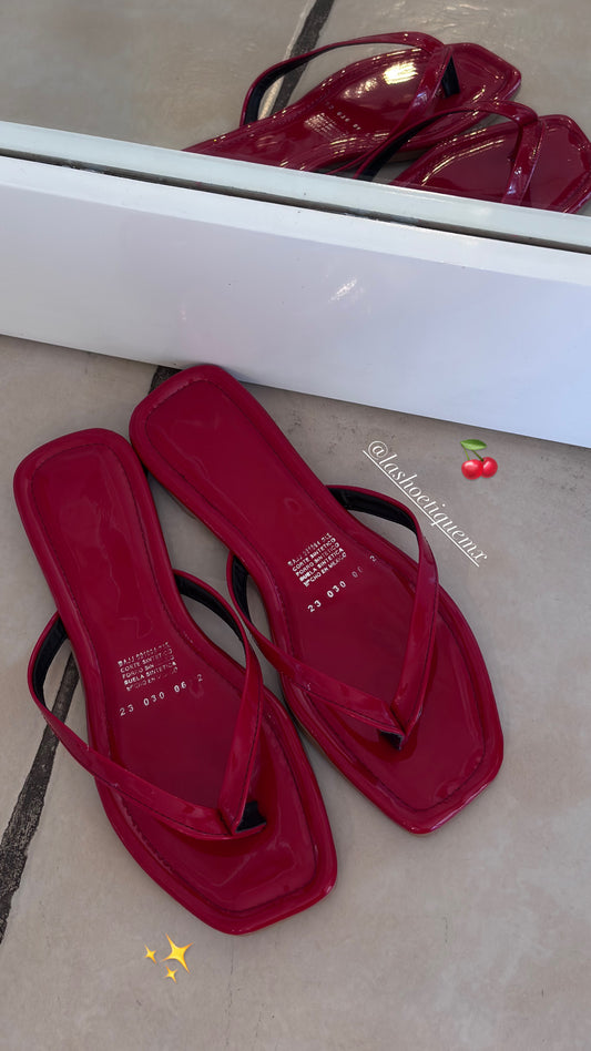 Sandalias Valentina Rojo Cherry