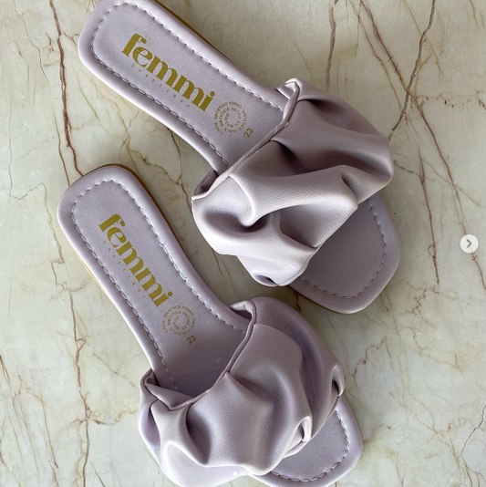 Sandalias Scrunchie Lila
