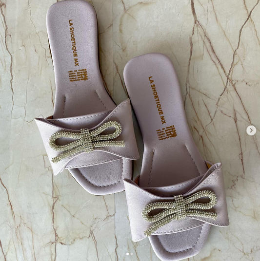 Sandalias Moño Lila